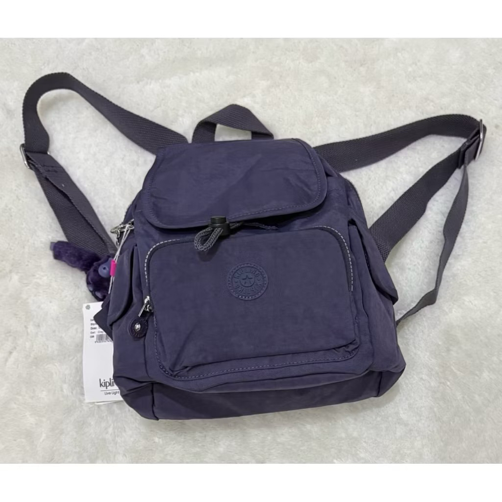 Kipling City Pack Mini Backpack Tas Ransel Wanita Purple - ORIGINAL