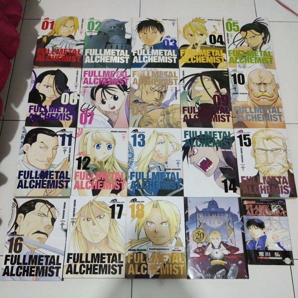 Komik Fullmetal Alchemist Premium 1-18 tamat + Anniversary Book + Flame Alchemist (Vol 0), TS