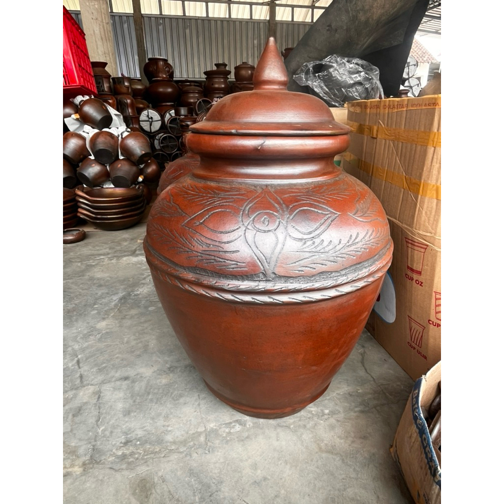 Padasan 35-40L Padasan Gerabah Tanah Liat Pancuran