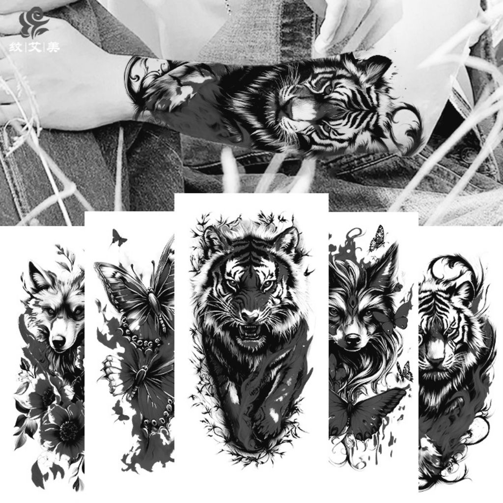 TATTO | Tatto temporer | Sticker tatto | Tatto kupu kupu | Tatto serigala | Tatto harimau