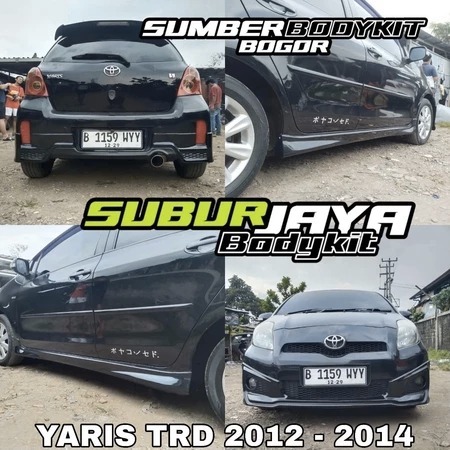 BODYKIT YARIS TRD TAHUN 2012 - 2014 FULL SET BODYKIT TOYOTA YARIS 2012 - 2014 TRD MURAH BODYKIT BELA