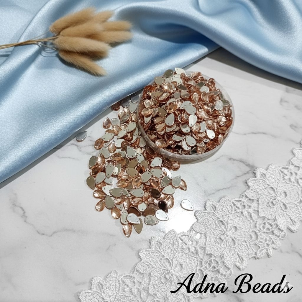 Payet Tetes /Mentahan/ Akrilik/ Payet Cantik/ Payet Tempel / Payet Rangkai/1Lusin