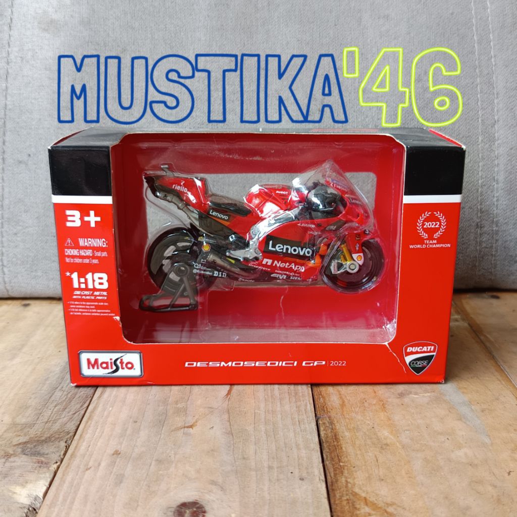 Diecast motogp Ducati Pecco Bagnaia 2022 maisto