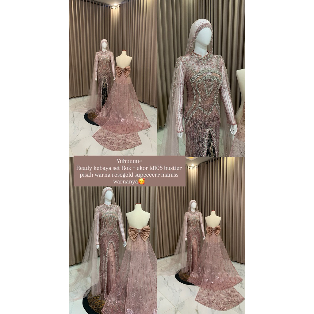 kebaya rosegold