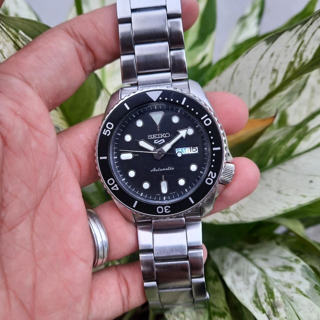 Seiko 5 Sports SRPD55K1 Black Hitam 4R36-07G0 SRPD55
