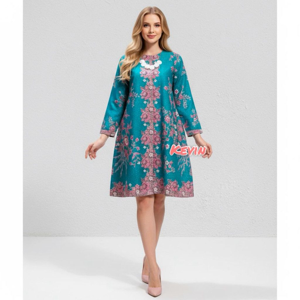 TUNIK BATIK SAKURA BAHAN 100% KATUN HALUS / COD [BAYAR DIRUMAH]