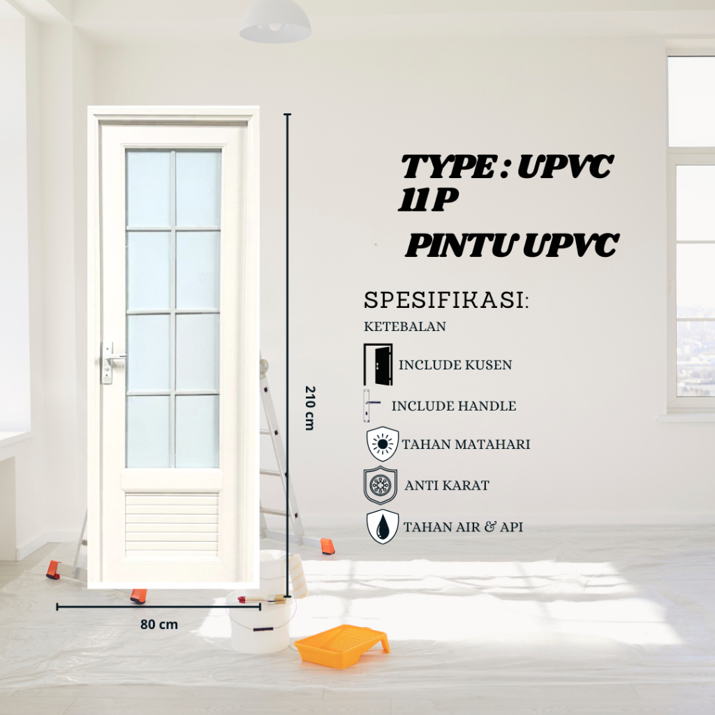 pintu kamar mandi, pintu toilet, pintu indoor, pintu outdoor, pintu UPVC12