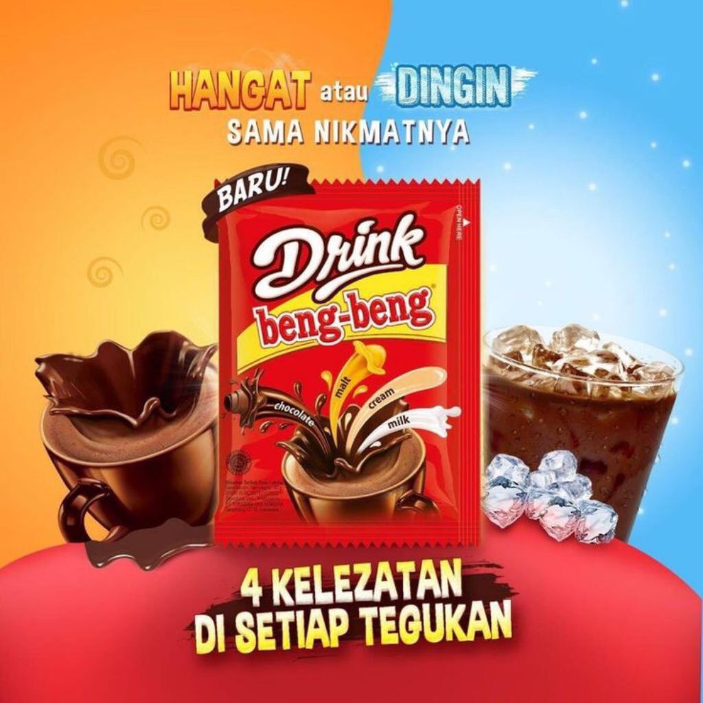 grosir Drink Beng Beng 1 Dus - Minuman Cokelat Seduh isi 120 Sachet - Stok Terbaru