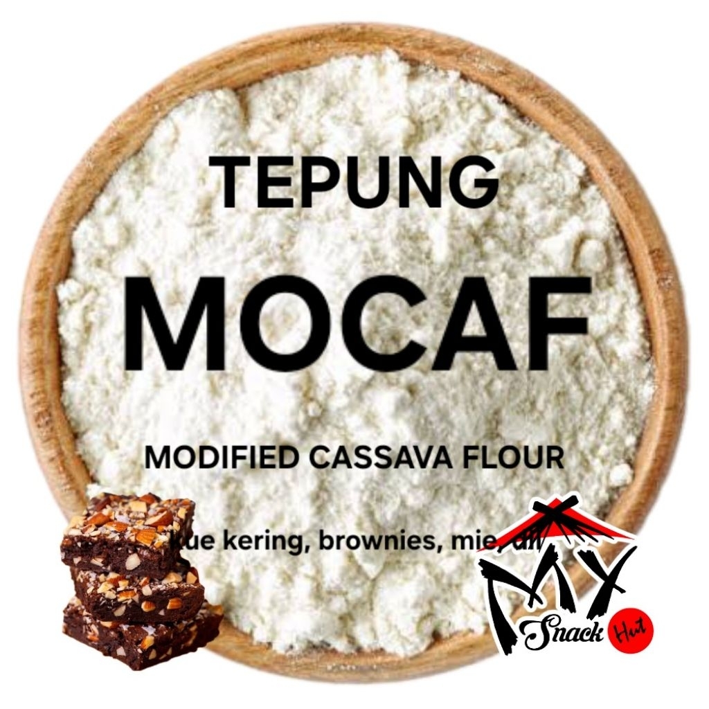 TEPUNG MOCAF 100GR GLUTEN FREE MOKAF ROTI KUE KERING CAKE BOLU MI FLOUR SEHAT UBI KAYU SINGKONG HALA