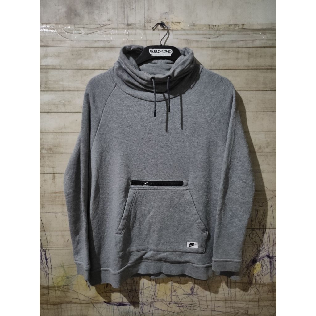 Nike Hoodie Funnel-Neck Cagloue Grey Original Size L