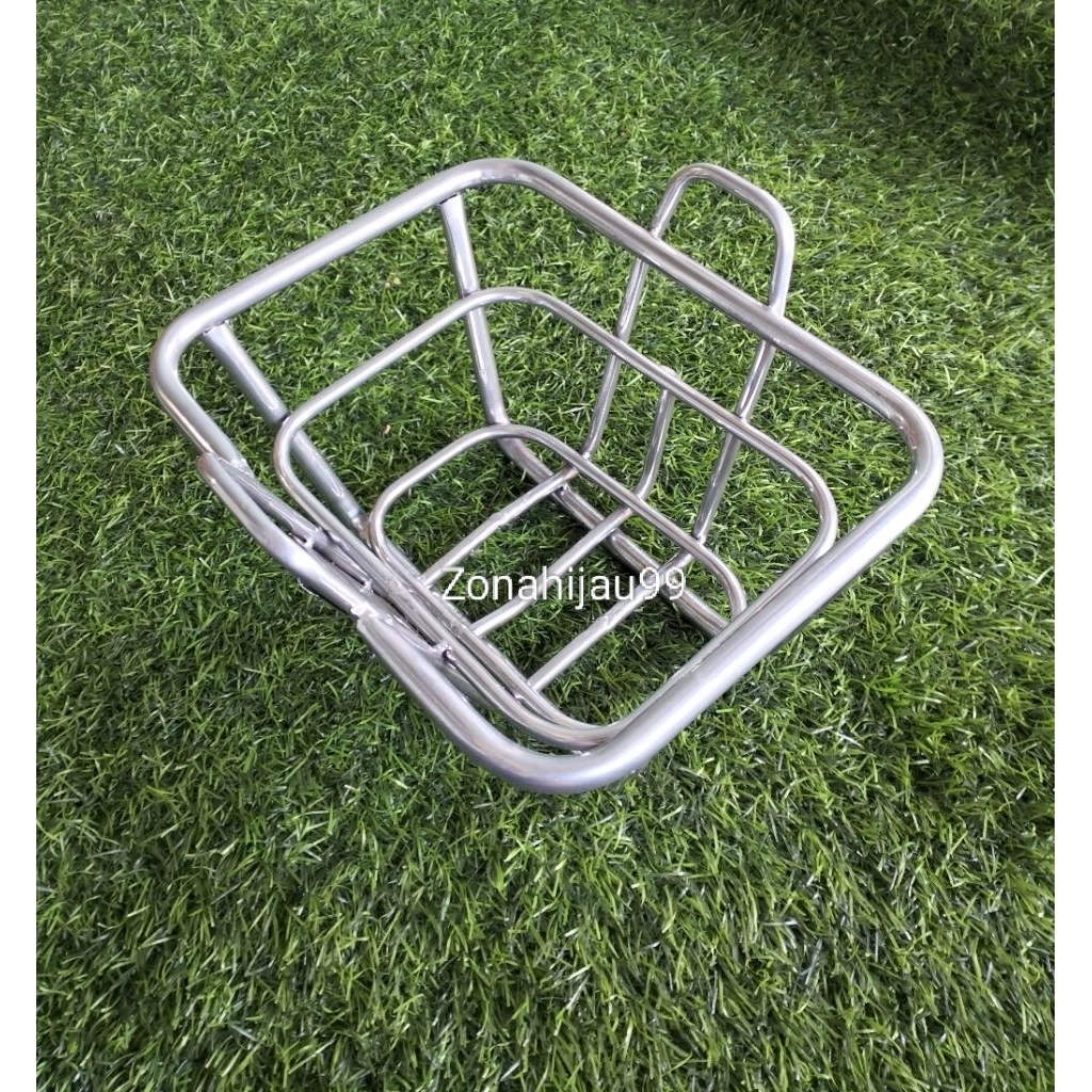 Keranjang sepeda lipat adaptor front blok Rak depan sepeda lipat front blok