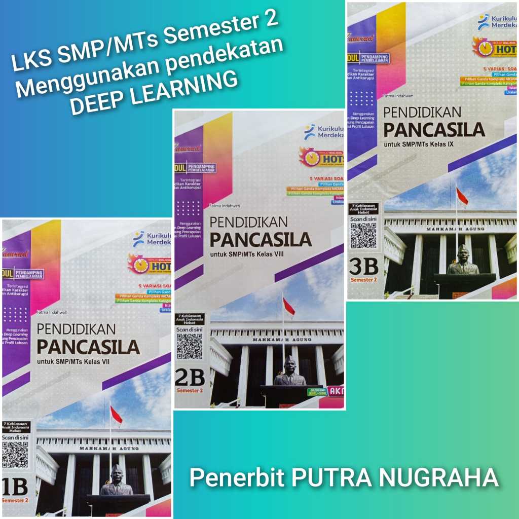 LKS PP PPKN PENDIDIKAN PANCASILA SMP KELAS 7 8 9 SEMESTER 2 KURIKULUM MERDEKA 2025-2026 ZAMRUD