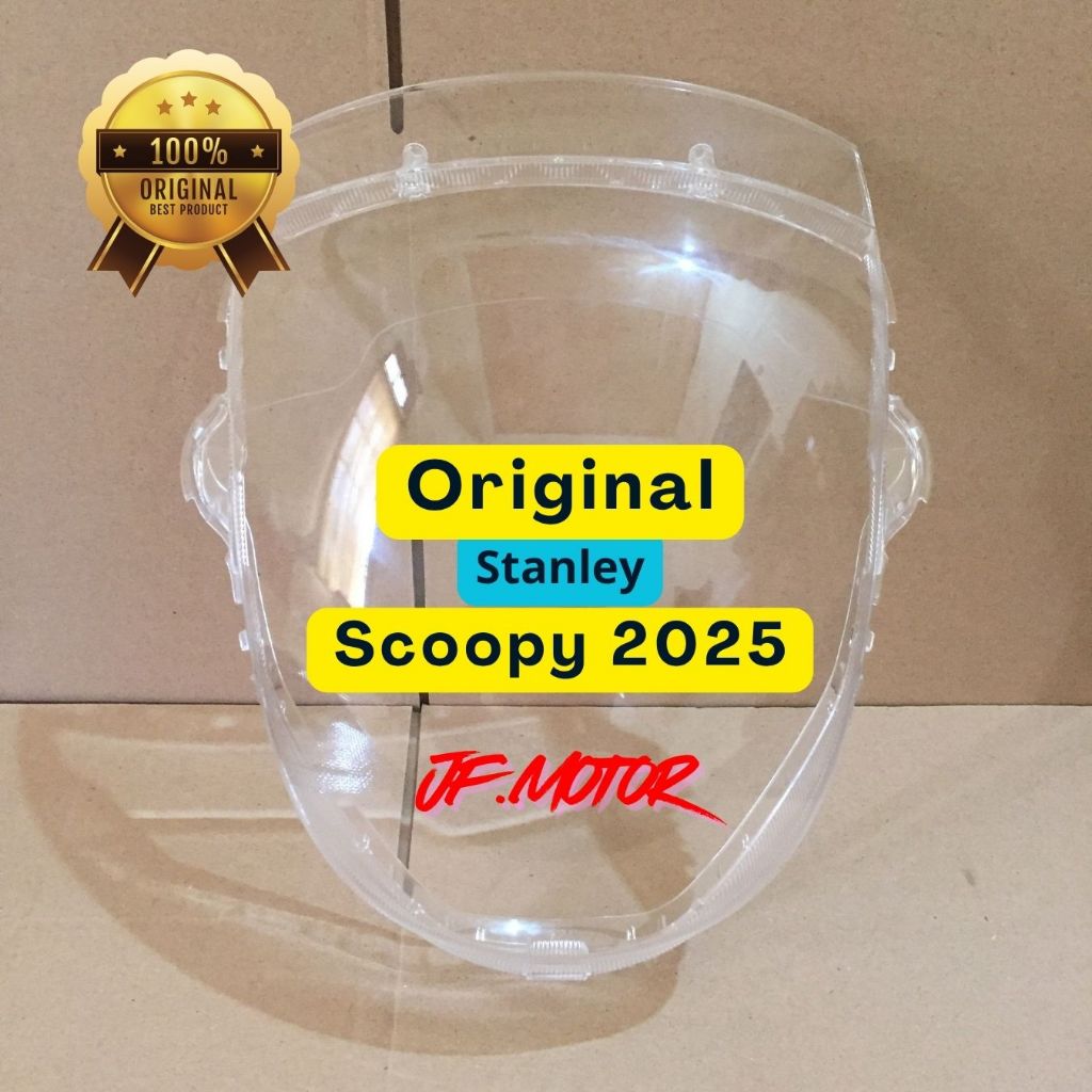 Mika Lampu Depan Honda Scoopy 2025 Original Stanley / Mika Kaca Depan Scoopy 2025 Terbaru Original