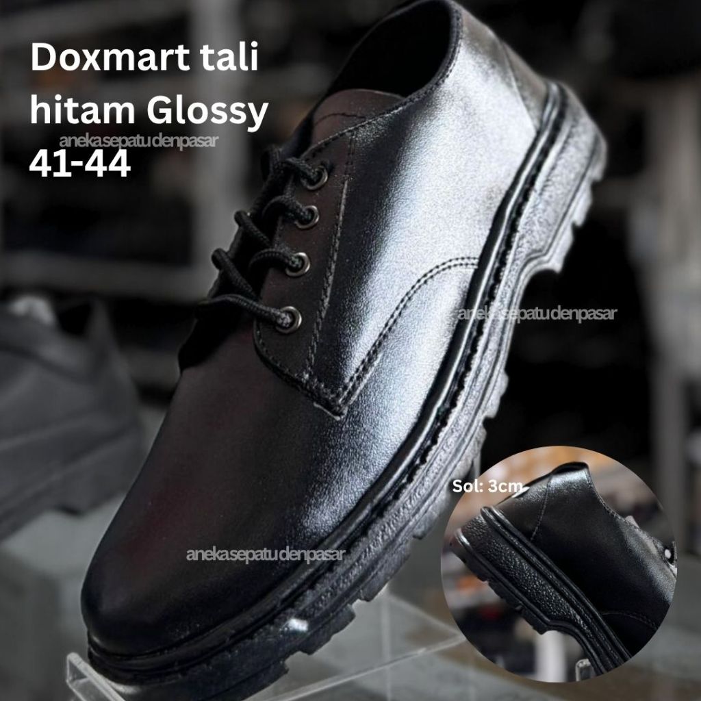 Sepatu Tali Sepatu Pantofel Pria Sepatu Kerja Kantor Formal Sepatu Sekolah Docmart Hitam Boot Pendek
