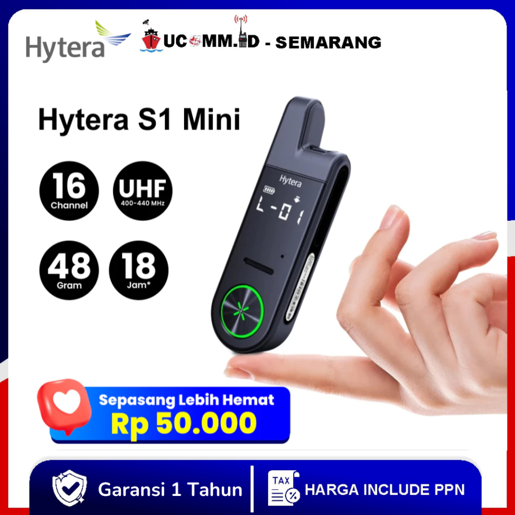 Hytera S1 Mini Series Uhf Hytera S1 Mini Walkie Talkie Hytera S1 mini Uhf 400 Original Garansi Resmi