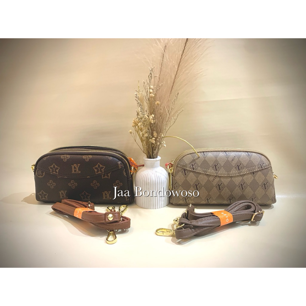 Tas Dompet Wanita Ukuran Sedang dengan Tali Selempang - Pilihan Warna dan Design Minimalis