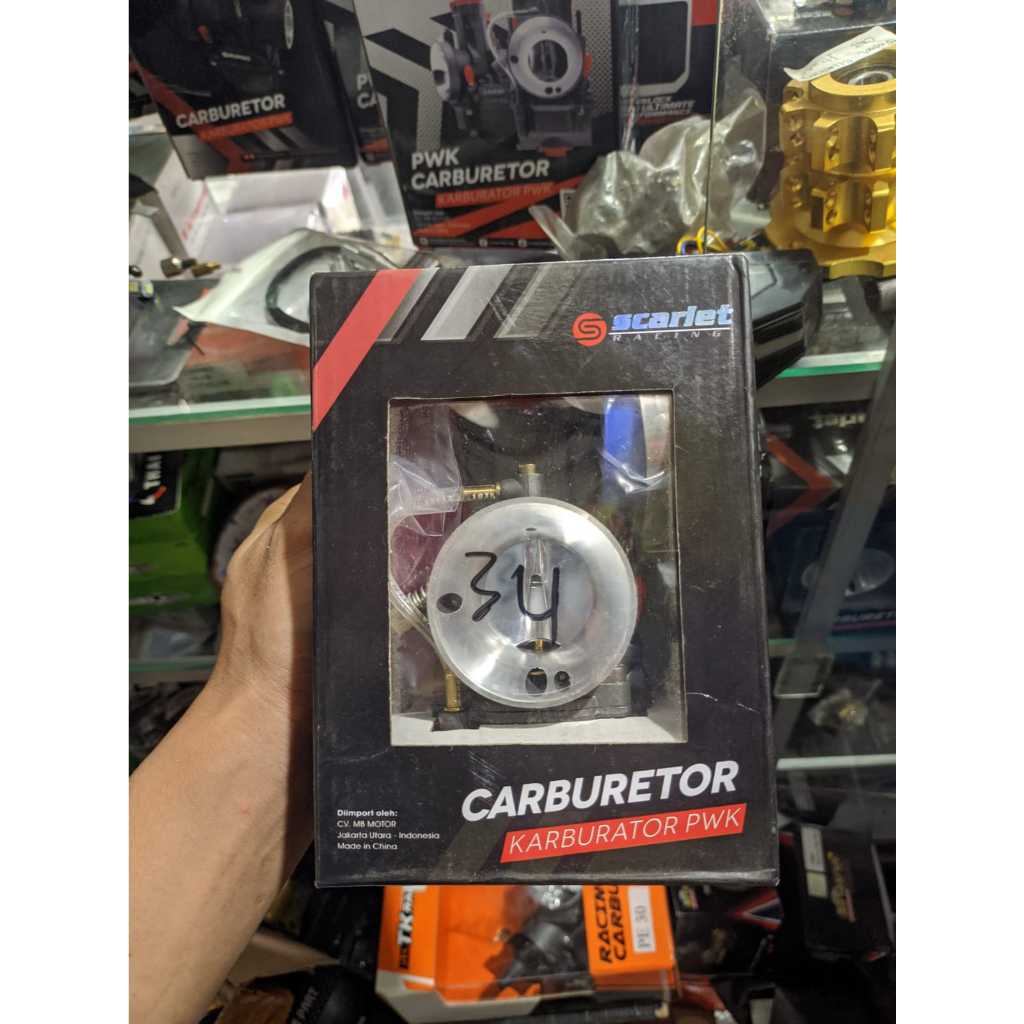 KARBU KARBURATOR PWK 34 SCARLET FREE MANIPOL PILOT JET MAIN JET UNIVERSAL SEMUA MOTOR