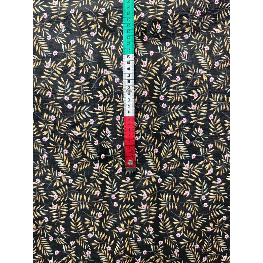 kain katun motif daun