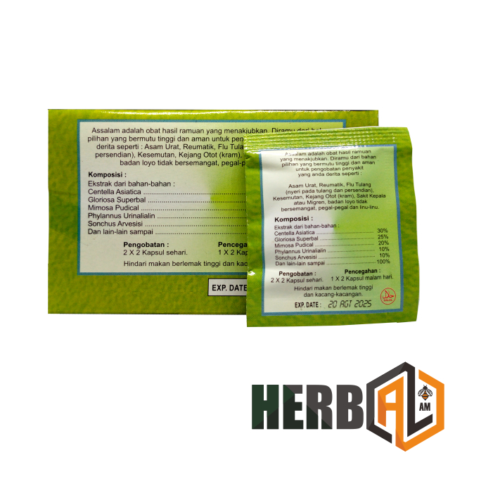 Jamu Herbal Asam Urat Assalam Box new