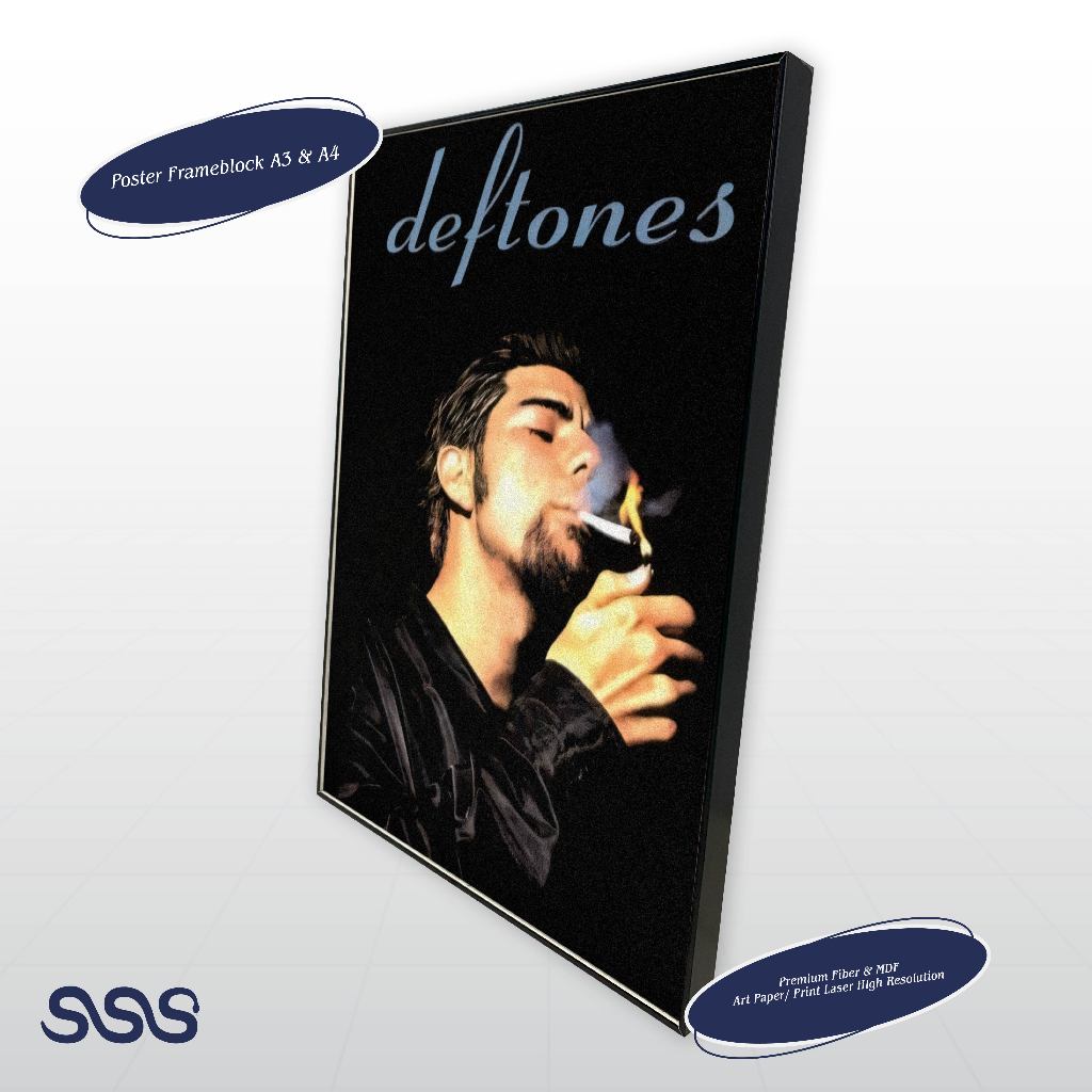 POSTER DEFTONES / AESTHETIC POSTER / POSTER FRAMEBLOCK 545
