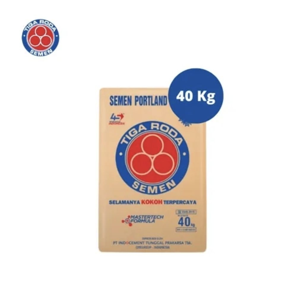 Semen Merdeka, Tiga Roda, Perekat Bata Ringan Leibel Giant Mortar Karung 40kg Sak Ready Bandung