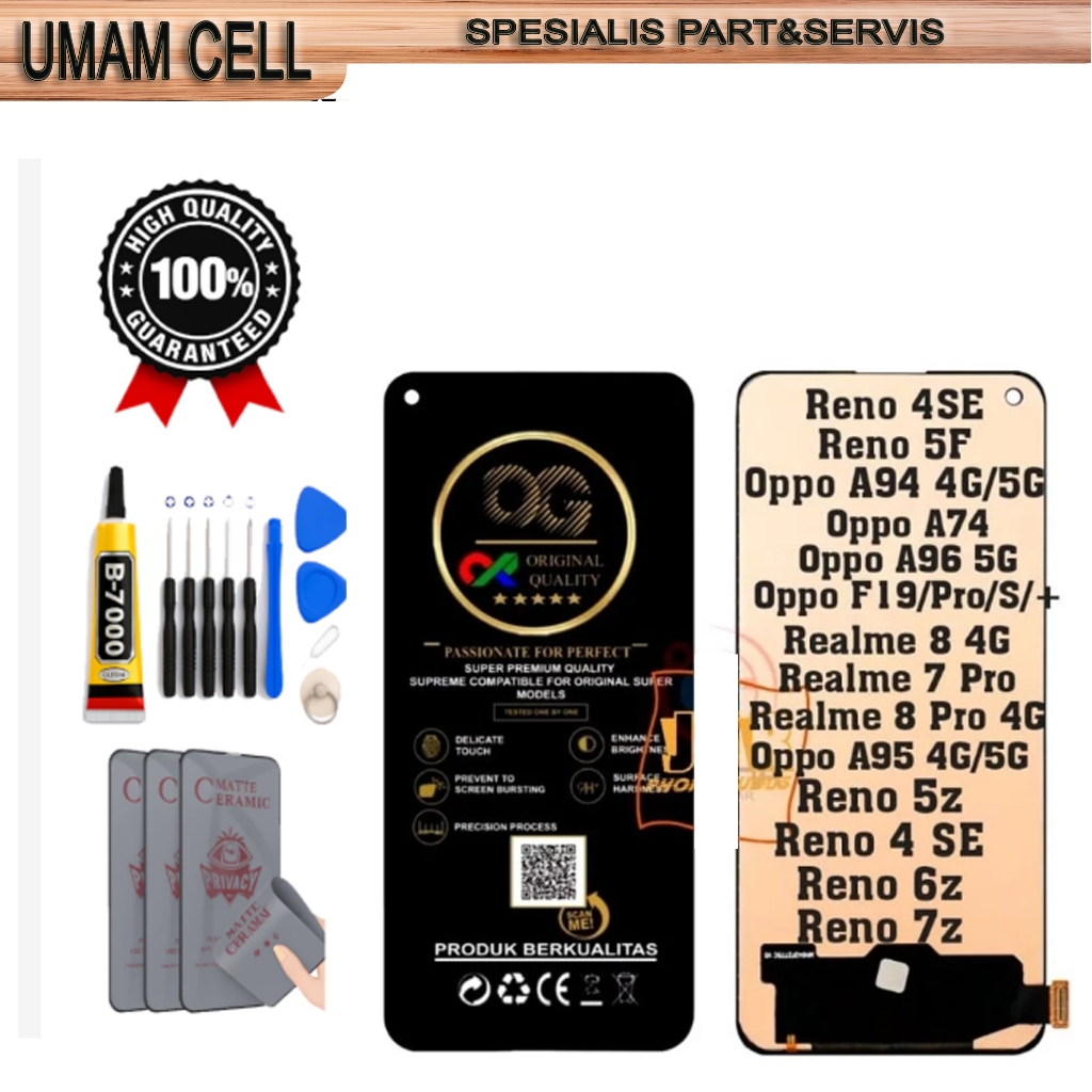 LCD Oppo A95 4G/5G/ A94 4G/5G/Oppo A74 / Oppo 96 5G/Oppo F19/Pro/s/+/realme 8 4G/Pro/realme 7pro/Ren