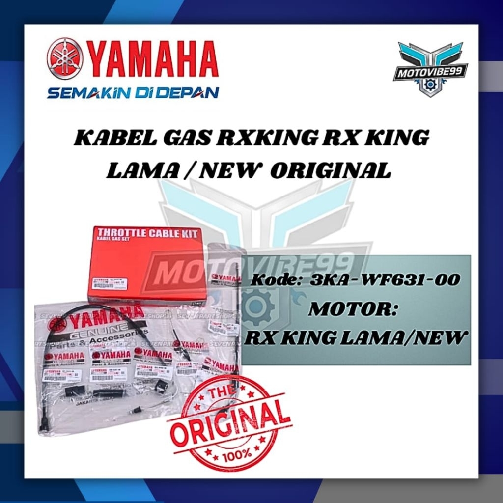 KABEL GAS YAMAHA RX KING LAMA / NEW ORIGINAL | 3KA-WF631-00 | PART GENUINE YAMAHA