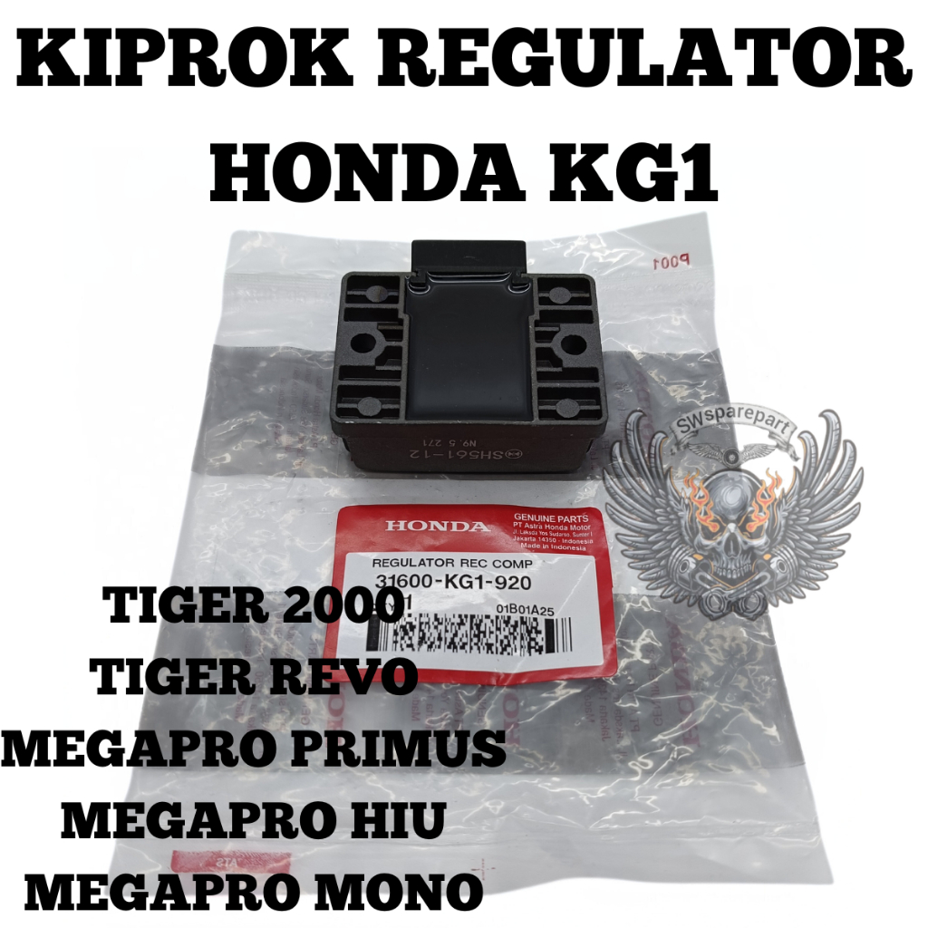 ORIGINAL ( 100% ) KIPROK REGULATOR HONDA KG1 TIGER 2000 REVO MEGAPRO PRIMUS HIU MONO KUALITAS ORIGIN