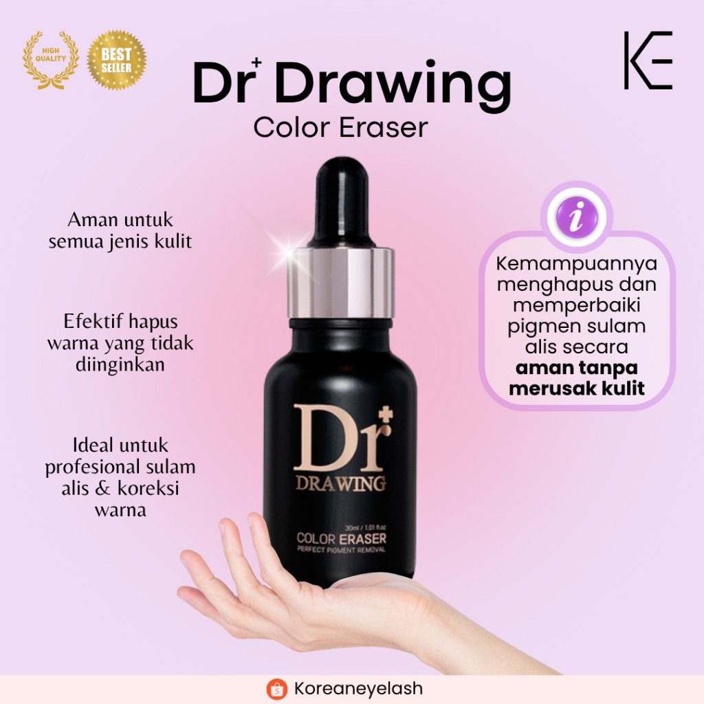 DR. DRAWING ERASER – Penghapus Tinta Sulam Alis | Hapus Microblading & Tattoo Tanpa Iritasi