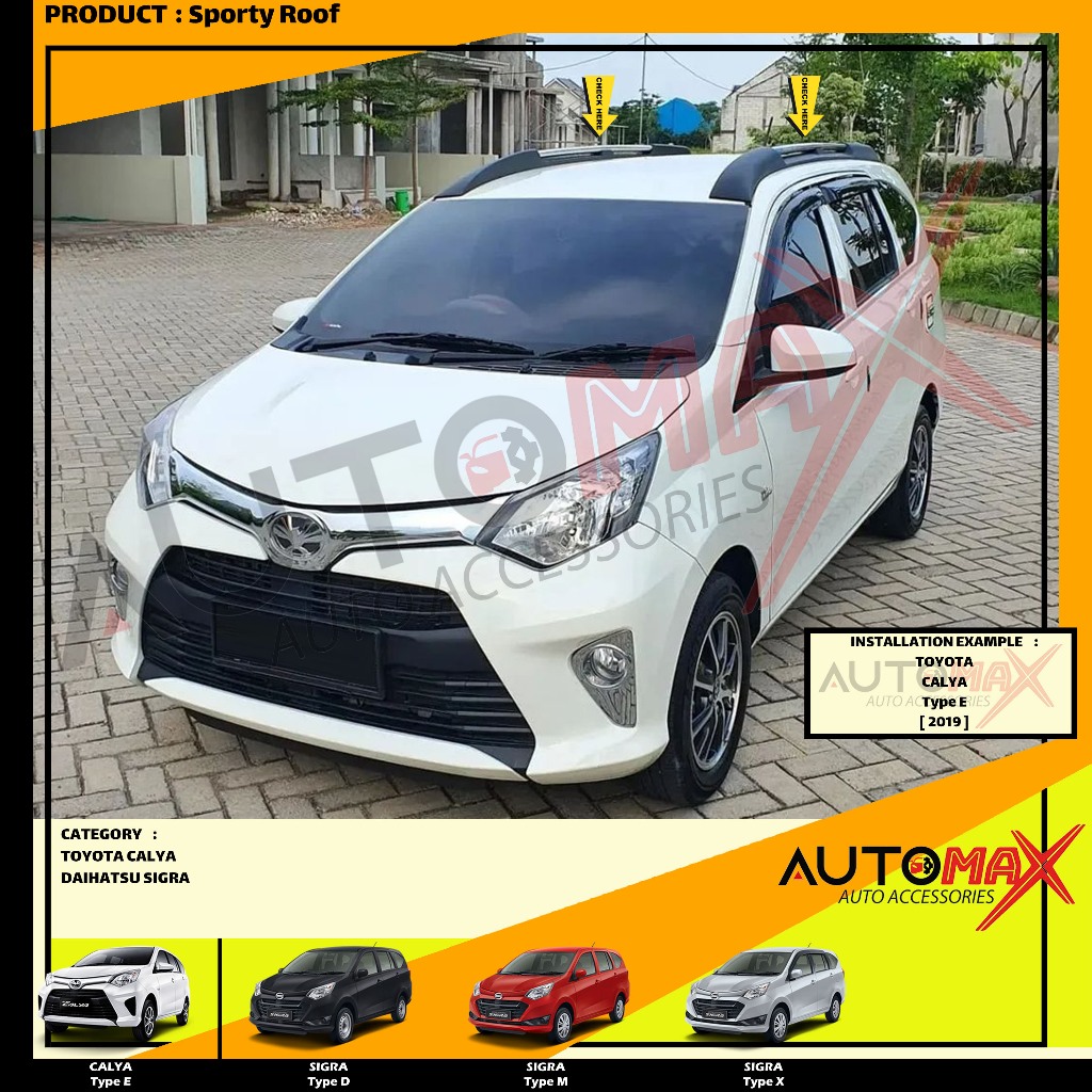 SPORTY ROOF / ROOF RAIL SPORTY DAITONY SIGRA / CALYA 2016 UP