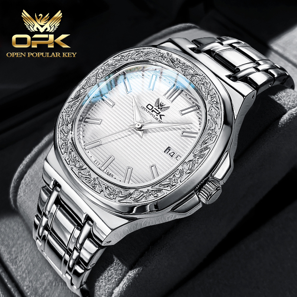 Jam Tangan OPK Pria 8145 Anti Air Mewah Original