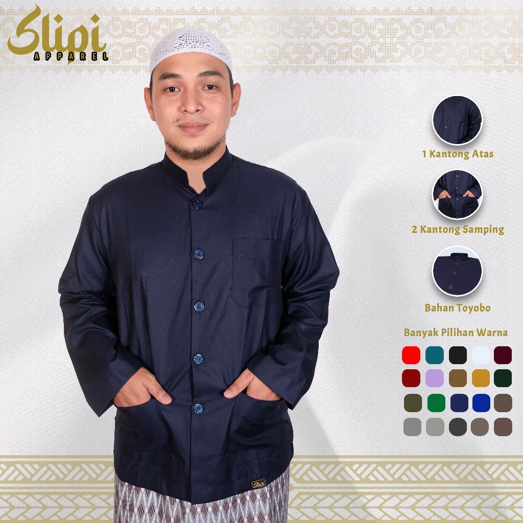 Baju Koko Pria Model Haibah BIG SIZE