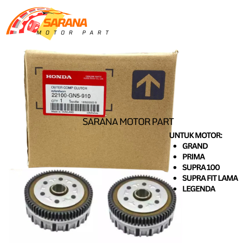 RUMAH KOPLING HONDA GRAND PRIMA SUPRA 100 FIT LAMA LEGENDA 22110-GN5-910 THAILAND