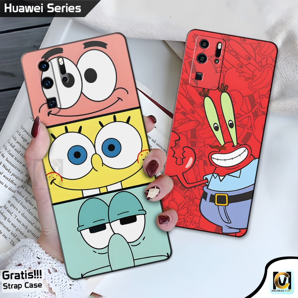 Case Hp Huawei P30 | P30 Pro | P30 Lite | P40 | P40 Pro Terbaru Motif Spongebob - Casing Huawei P30 