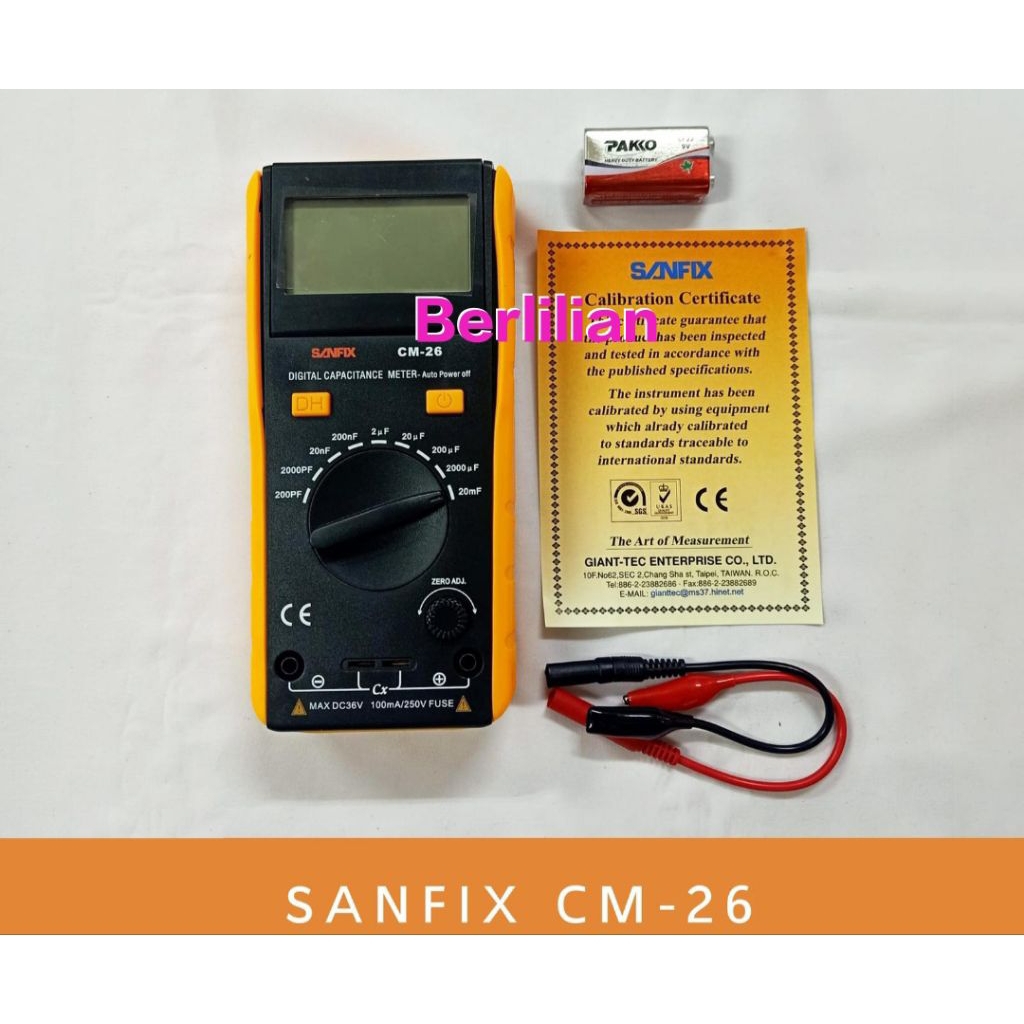 Multimeter Digital SANFIX CM-36 / Multi Meter Digital Kapasitor Sanfix CM 26