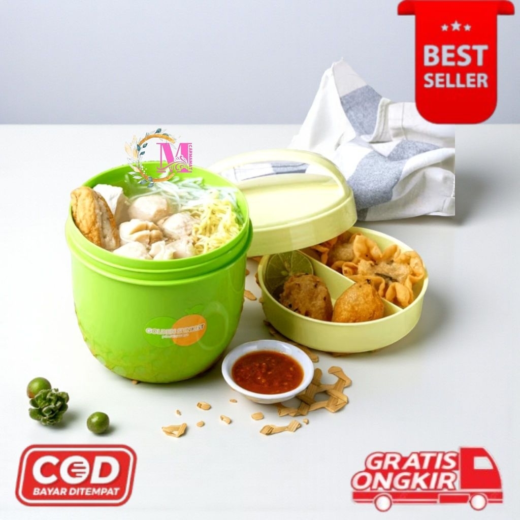[CM] Rantang Bakso 9021 Rantang plastik Golden Sunkist