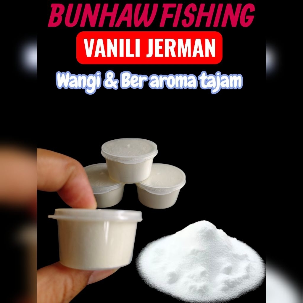 vanili jerman bunhaw perangsang ikan/penganti essen ber aroma wangi tajam