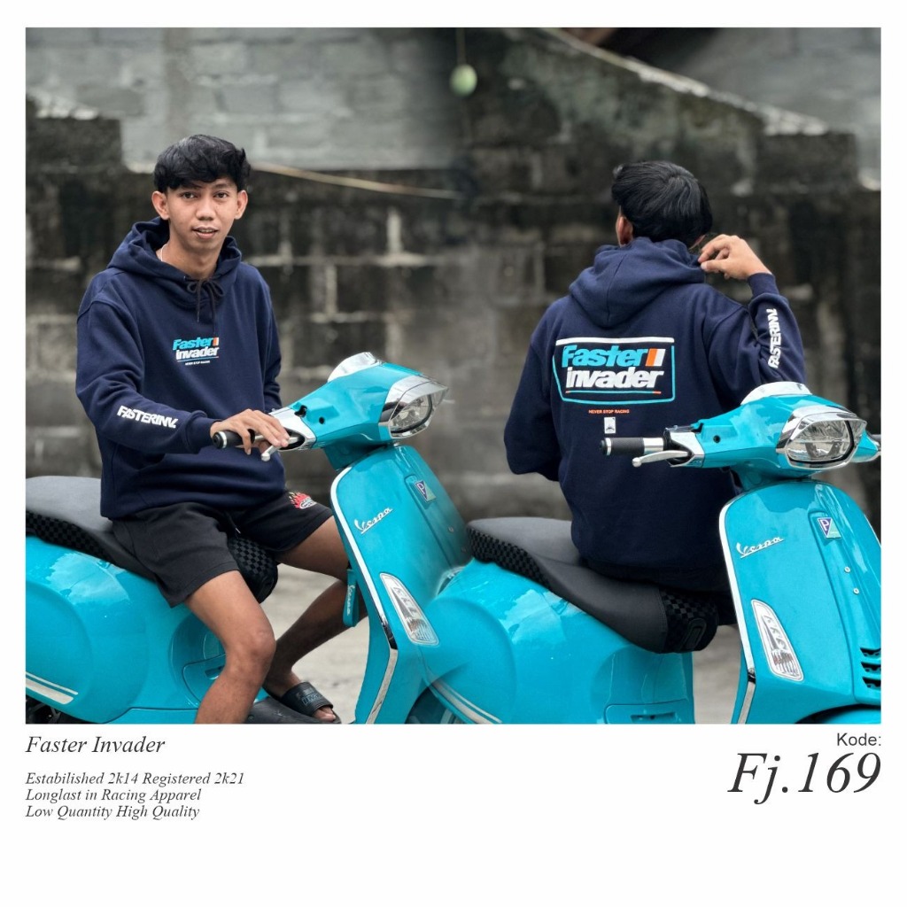 Jaket HoOdie faster invader navy #2 FJ169