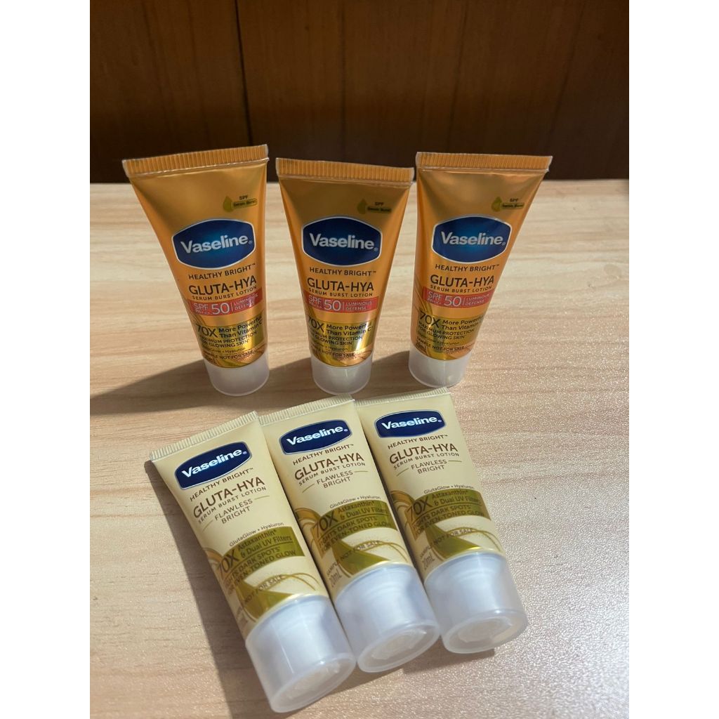 (TRAVEL SAMPLE SIZE) Vaseline Serum Burst Lotion / Gluta Hya 20ml