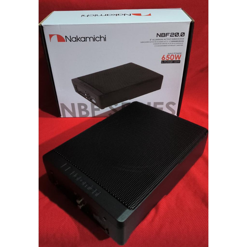 Subwoofer kolong aktif nakamichi NBF series NB 20.0 alumunium active subwoofer 8inch