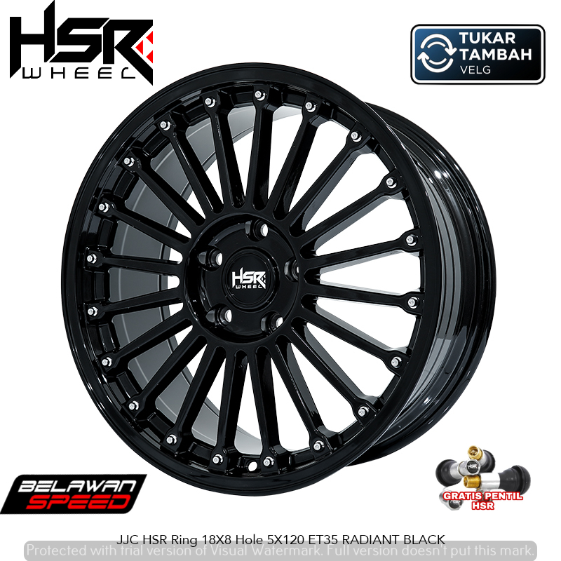 VELG MOBI RACING HSR JJC RING 18 PCD 5X120 UNTUK BMW Seri 3  BMW Seri 5  BMW X1 DLL TOKO GANDARIA
