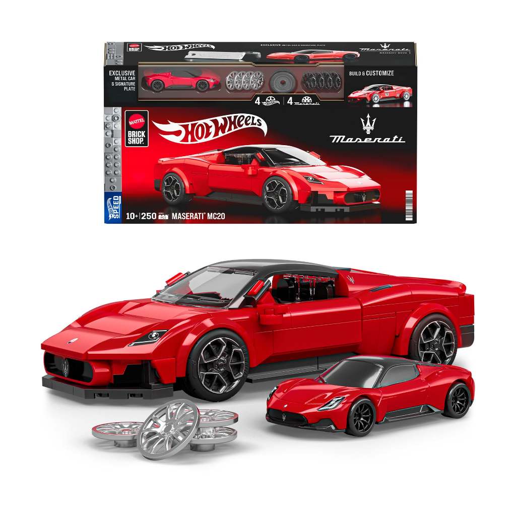 Mattel Brick Shop Hot Wheels Maserati Mc20