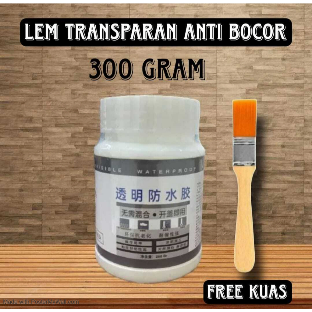 Lem Transparan Waterproof Bening Lem Perekat Anti Bocor Super Kuat