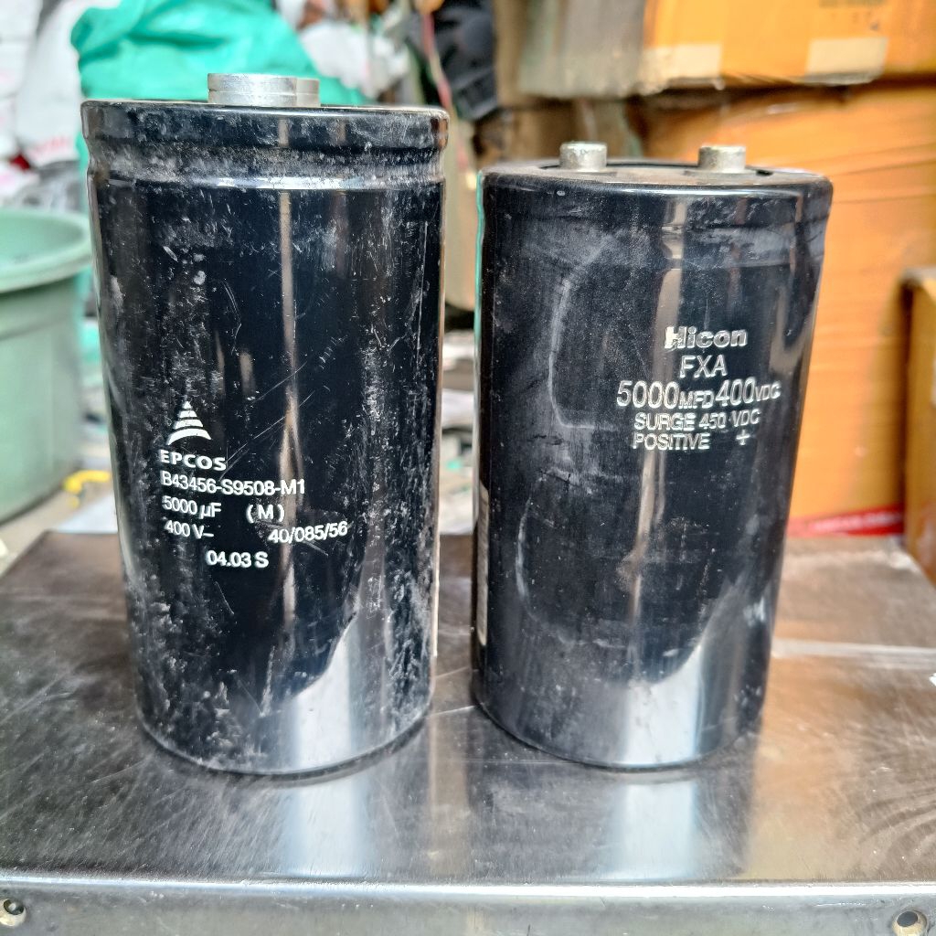 ELCO JUMBO 400V 5000UF TINGGI 15.CM BULAT .9.CM