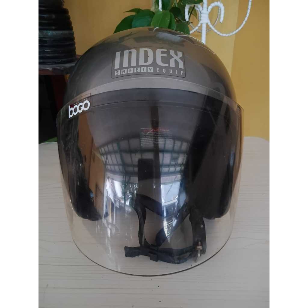 Helm Unik Helm Jadul Vintage INDEX Original Second Merk Malaysia