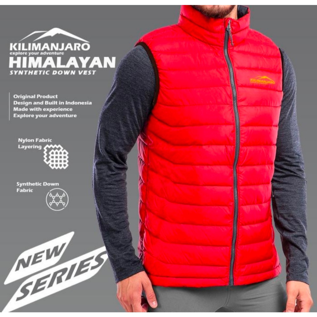Vest Kilimanjaro Himalayan - Jaket Rompi Kilimanjaro Synthetic Down - Jaket Bulu Angsa Sintetis