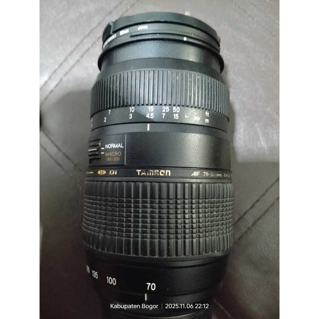 Lensa Second Tamron 70-300MM Canon AF MF Siap Pakai