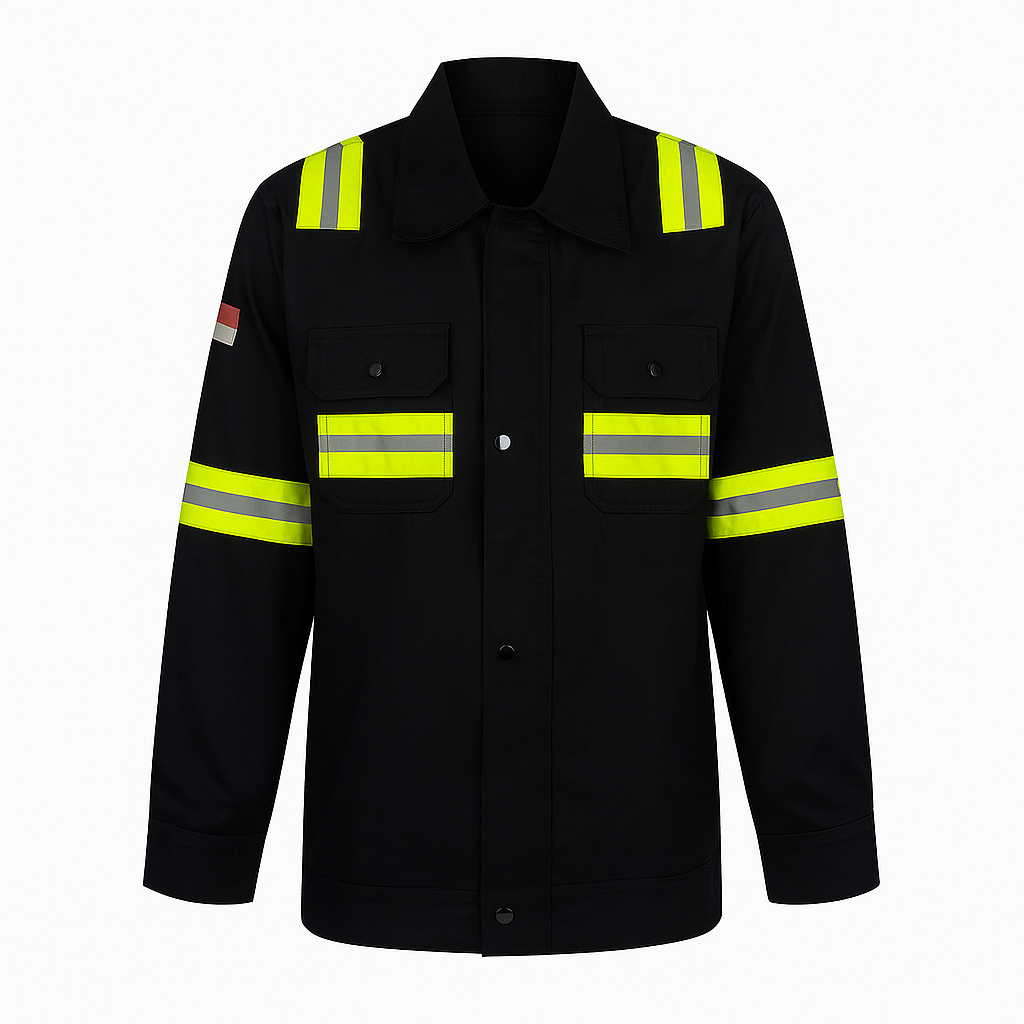 Wearpack Kerja Semi jaket Wearpack Kerja Smart Engineer Baju Safety Kerja Proyek Lapangan Kemeja Ata