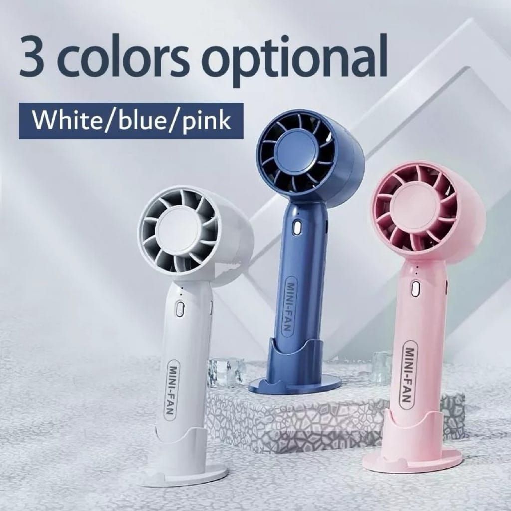 Kipas Angin Portabel MINI FAN - Portable Mini Fan - USB Rechargeable - Kipas Angin tangan - Kipas ta