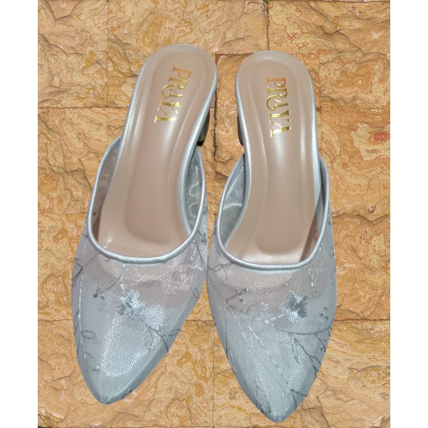 Selop Pengantin Brukat Selop Wanita Terbaru Selop Brukat Premium Tinggi 5cm